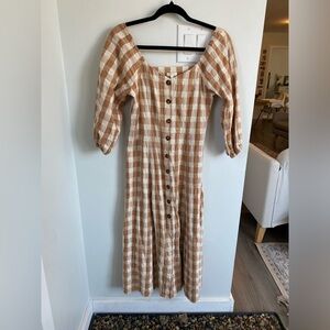 Rylee Cru Dress Gingham